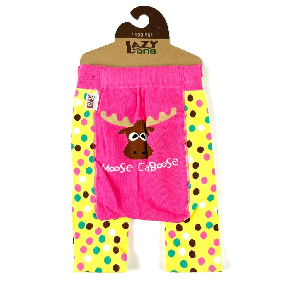 NEW Lazy One Moose Caboose Leggings